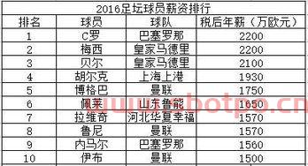 英超球队球员薪资排名（英超球队总薪资排行）