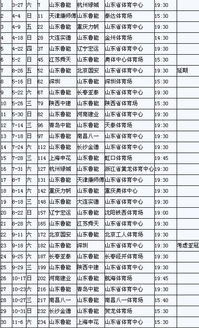 山东鲁能赛程
